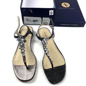 Adrienne Vittadini Pian Embellished Sandal